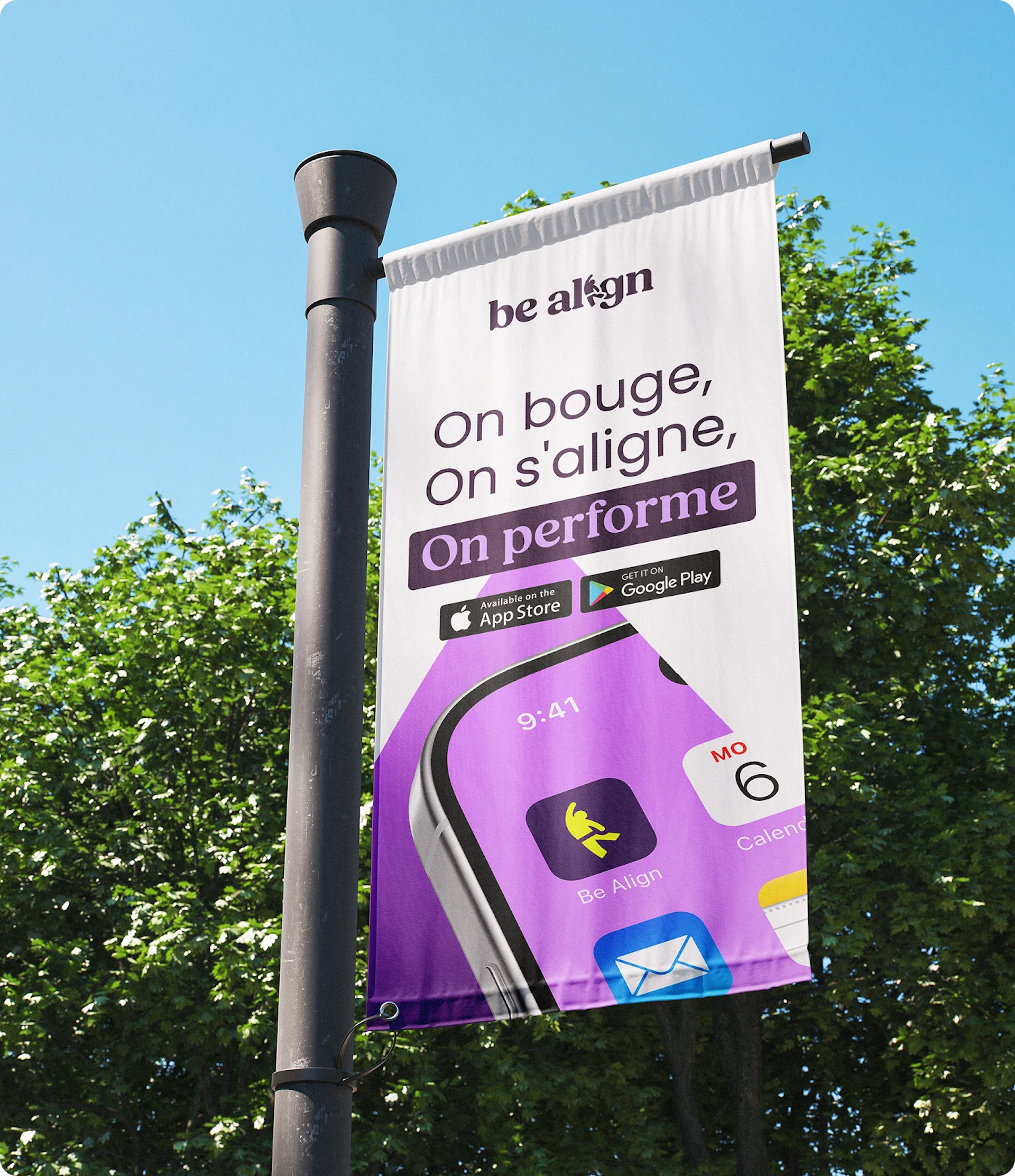 Drapeau mettant en avant Be Align