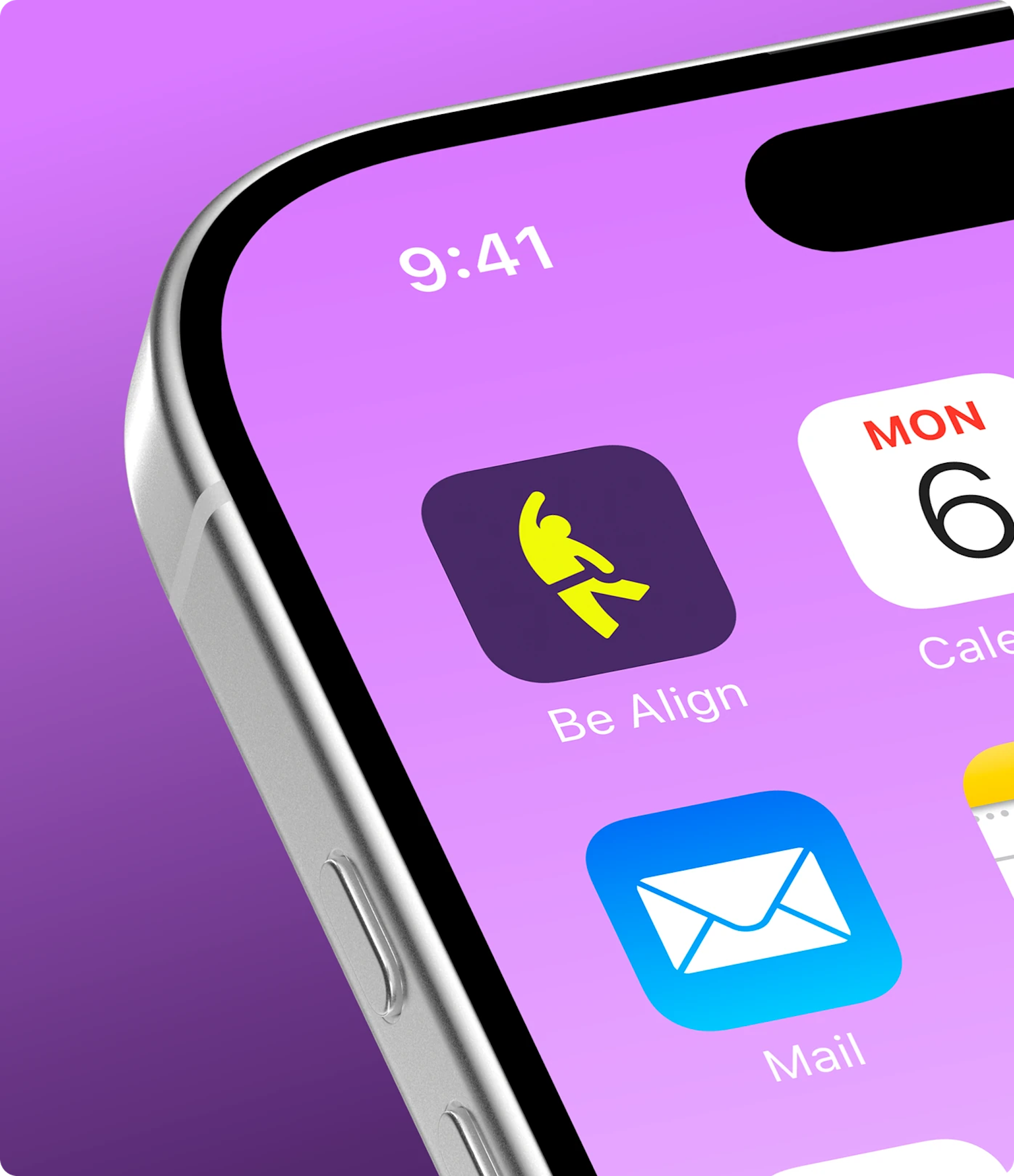 Application Be Align sur téléphone