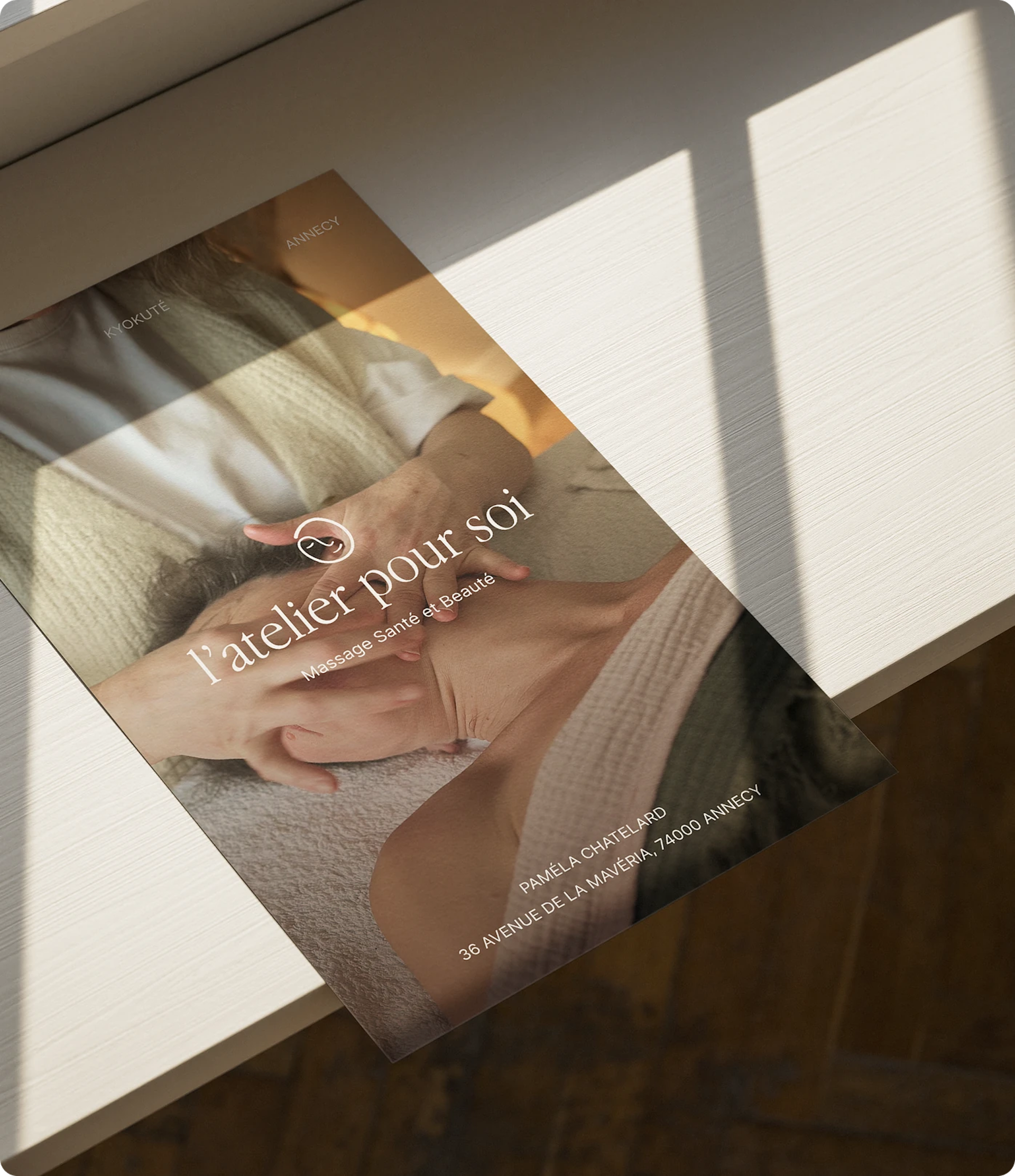 Carte promotionnelle de L'atelier pour Soi