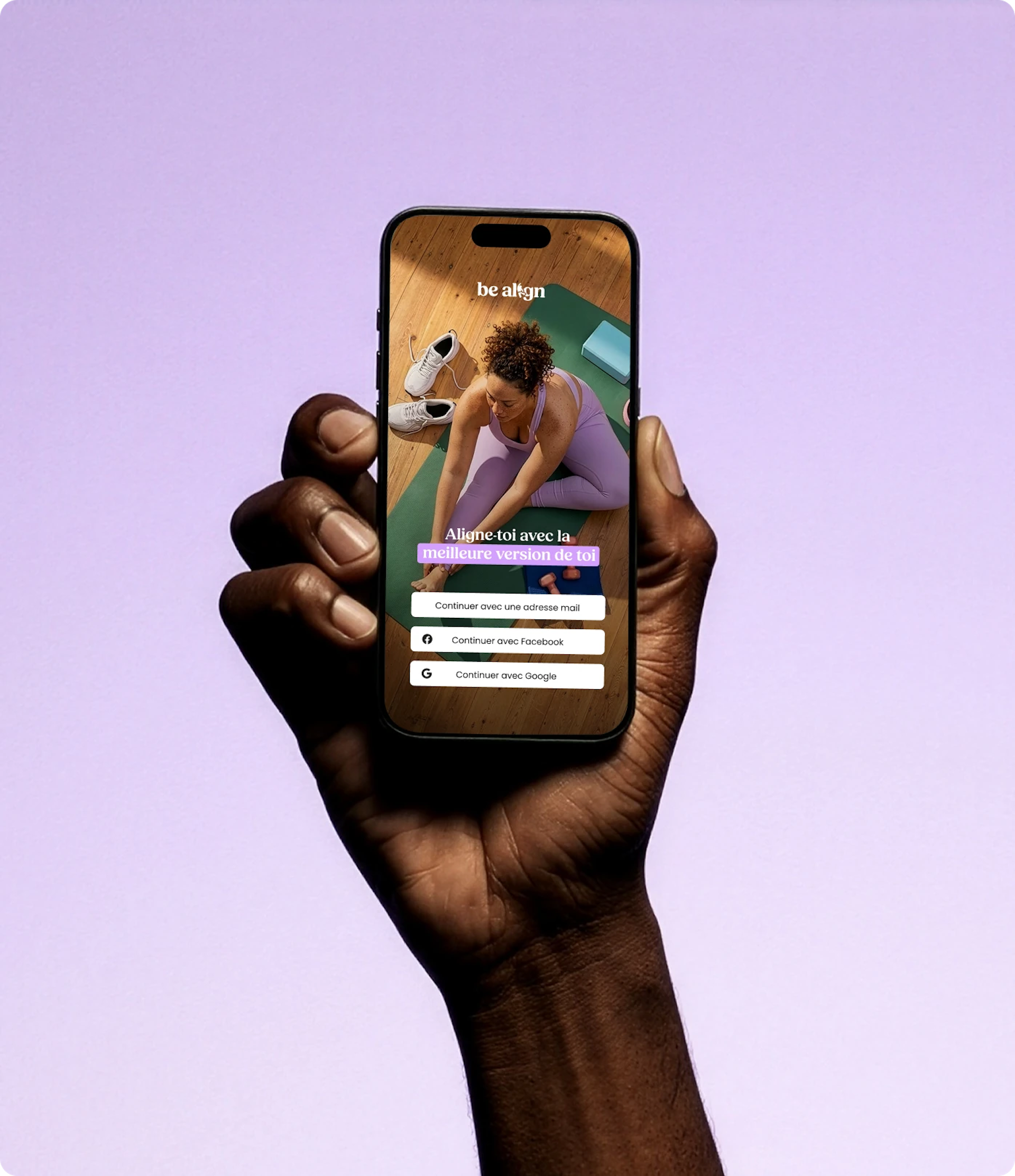 Application Be Align sur téléphone