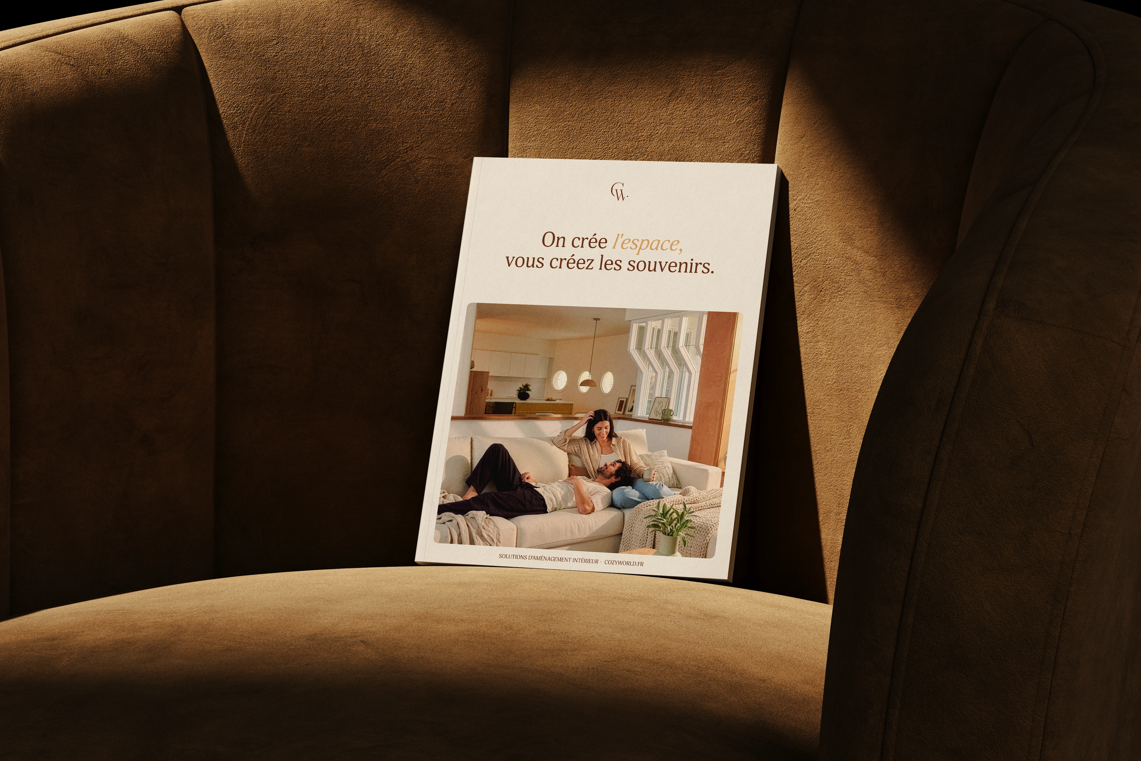 Affiche dans un fauteuil de la marque Cozy World