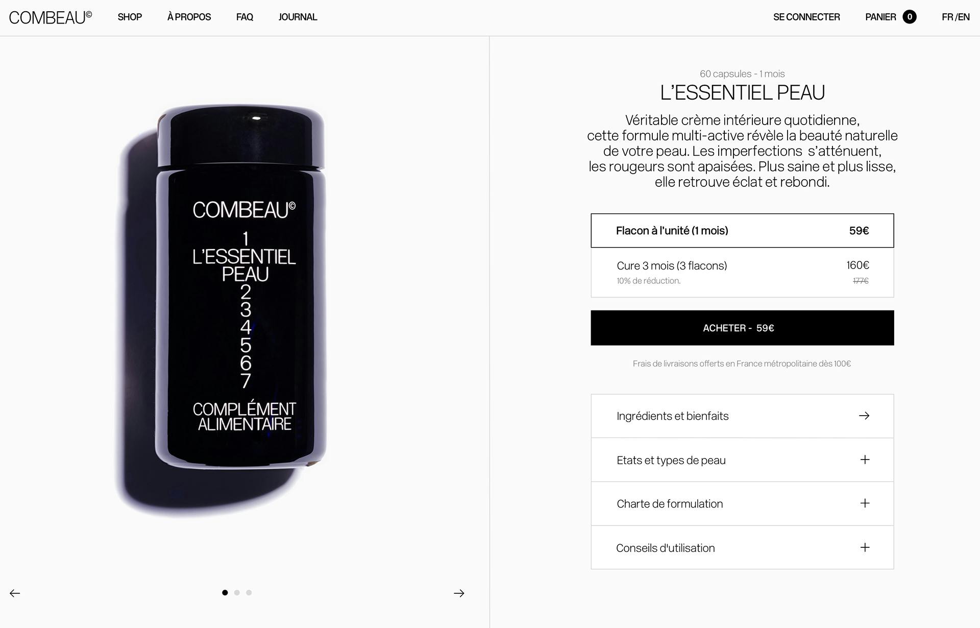 Combeau desktop mock up