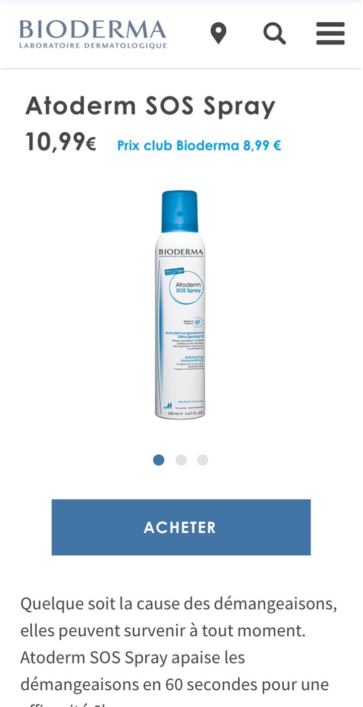 Bioderma mobile mock up