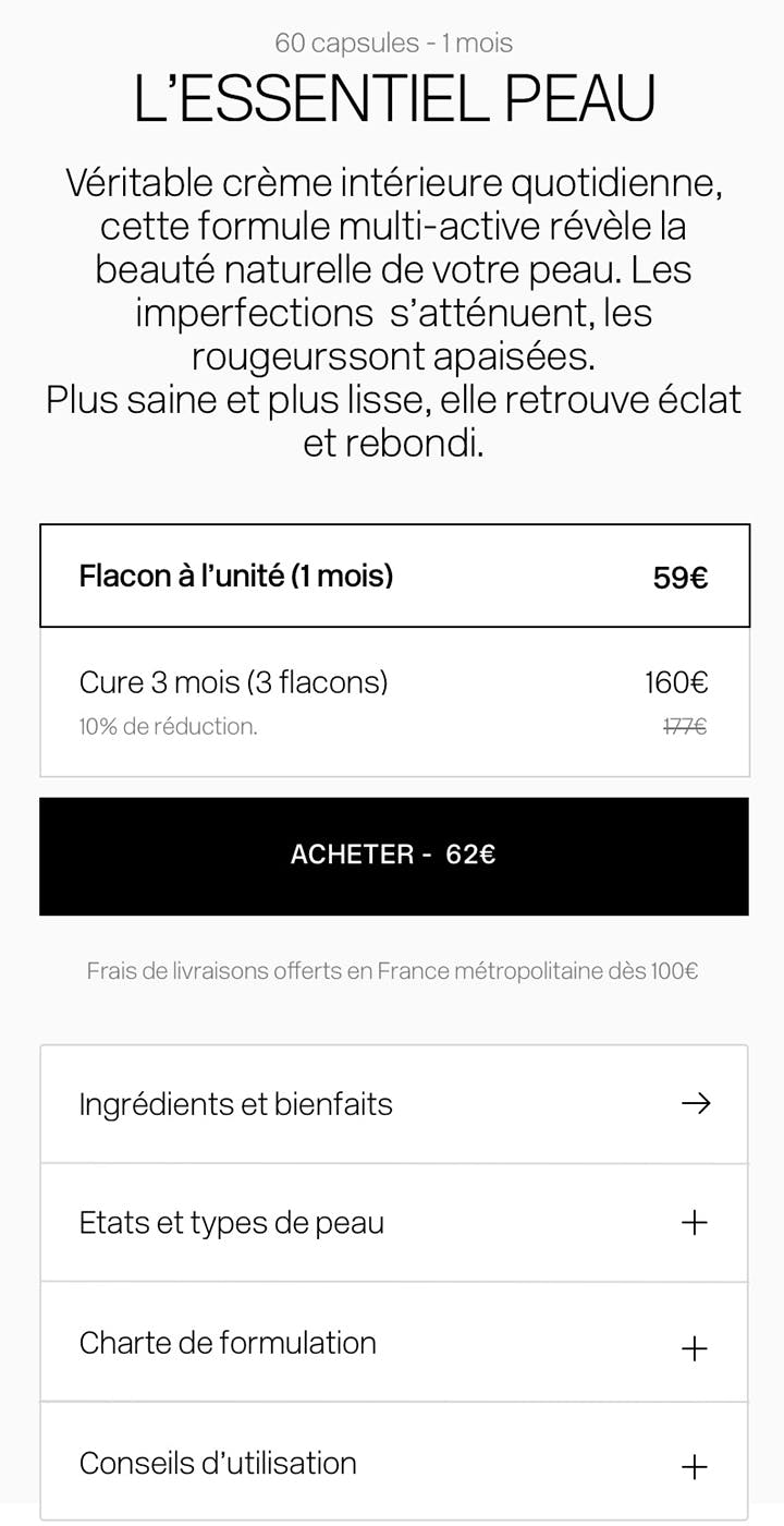 Combeau mobile mock up