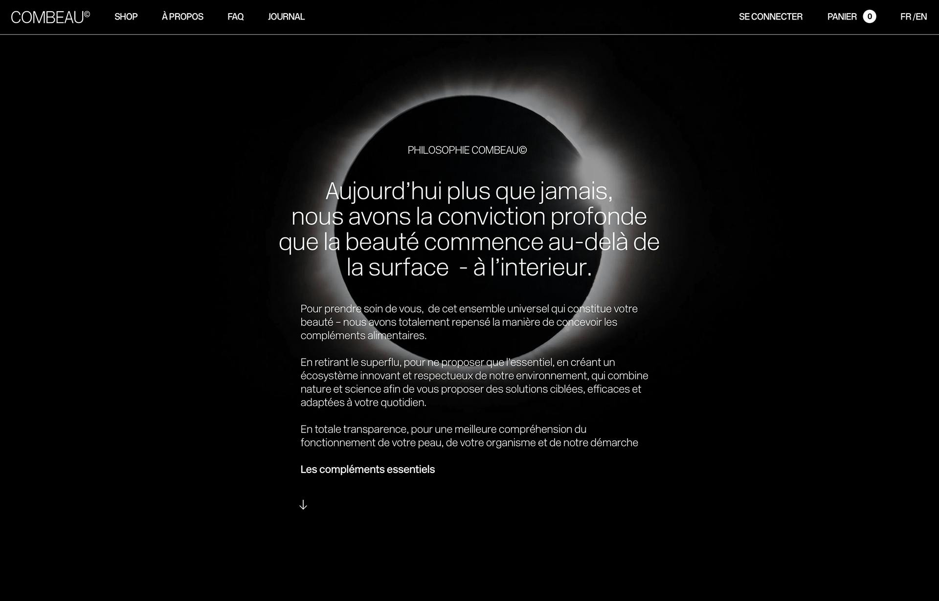 Combeau desktop mock up