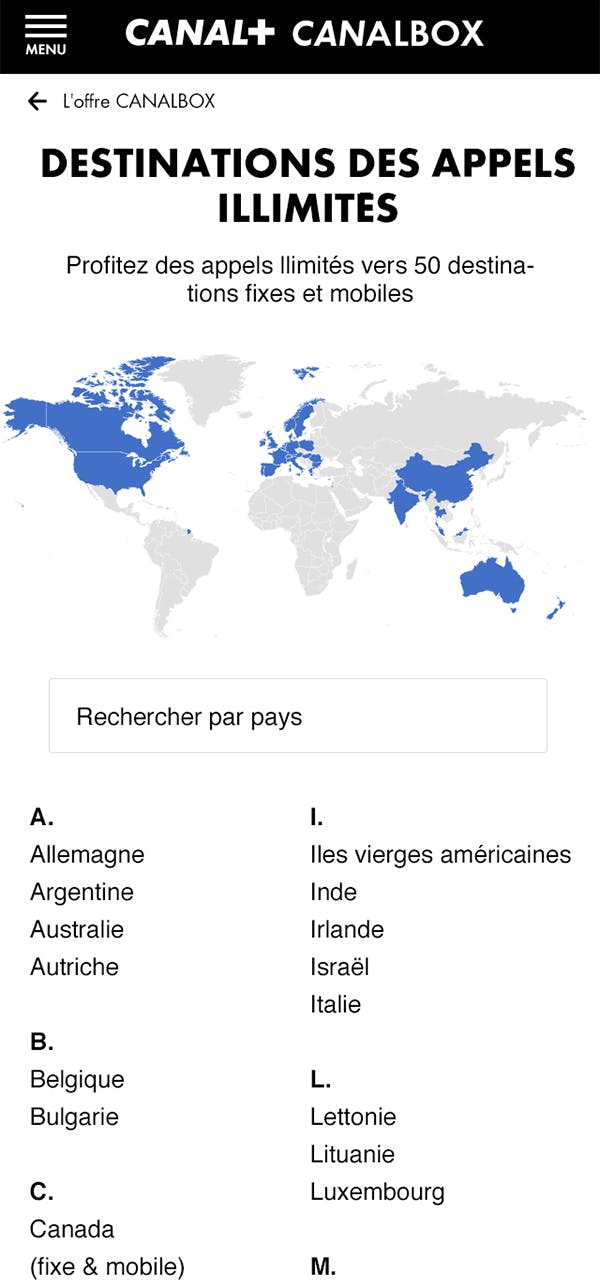 Canal Plus mobile mock up