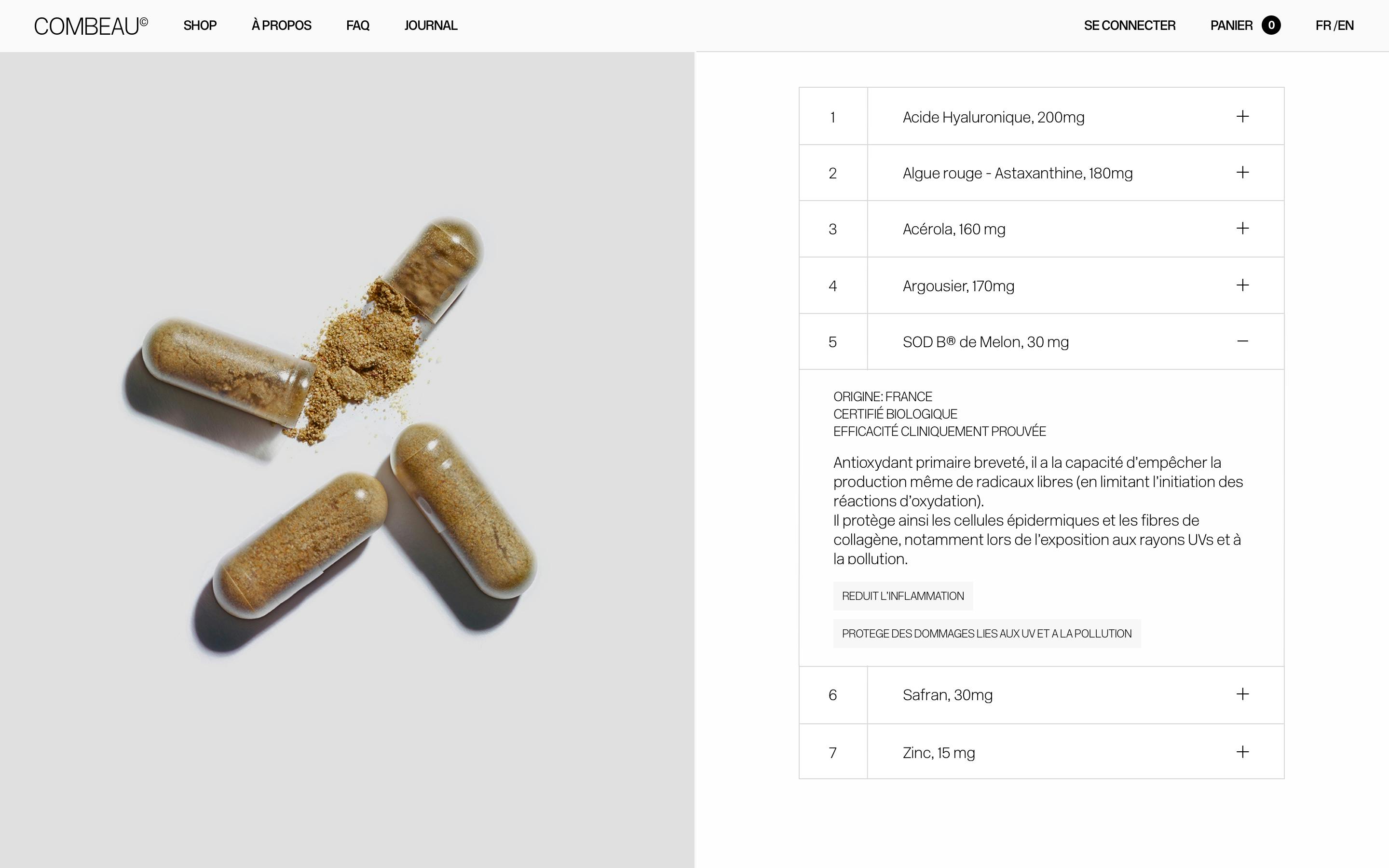 Combeau desktop mock up