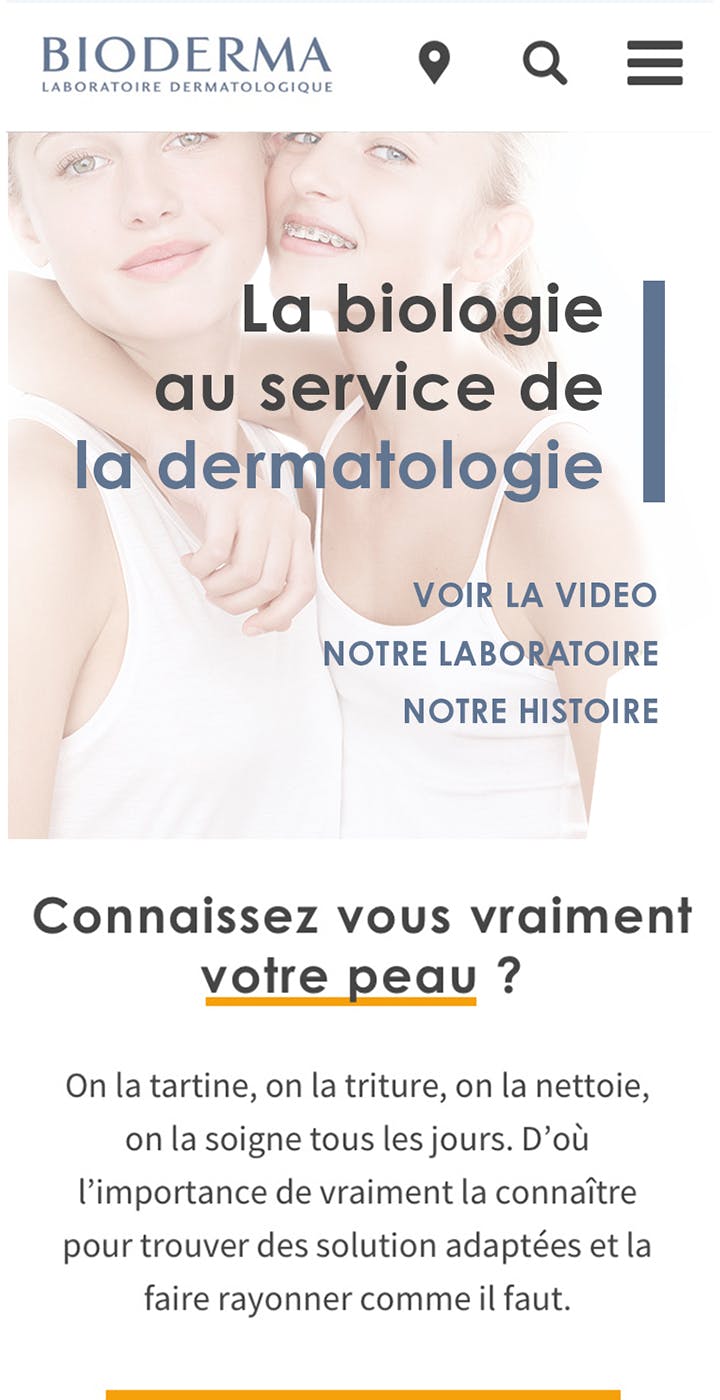 Bioderma mobile mock up