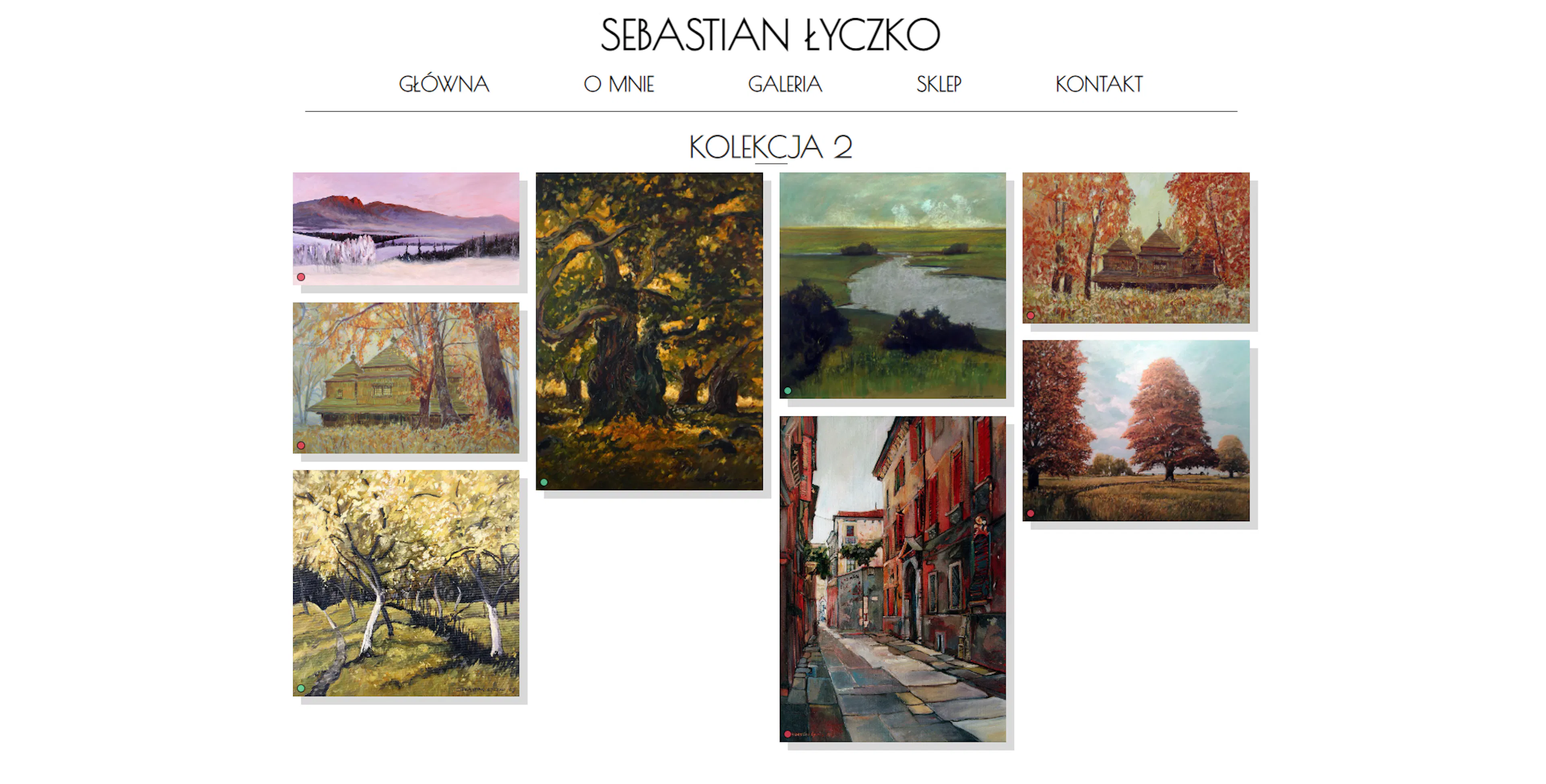 sebastianlyczko.pl Collection Images page screenshot