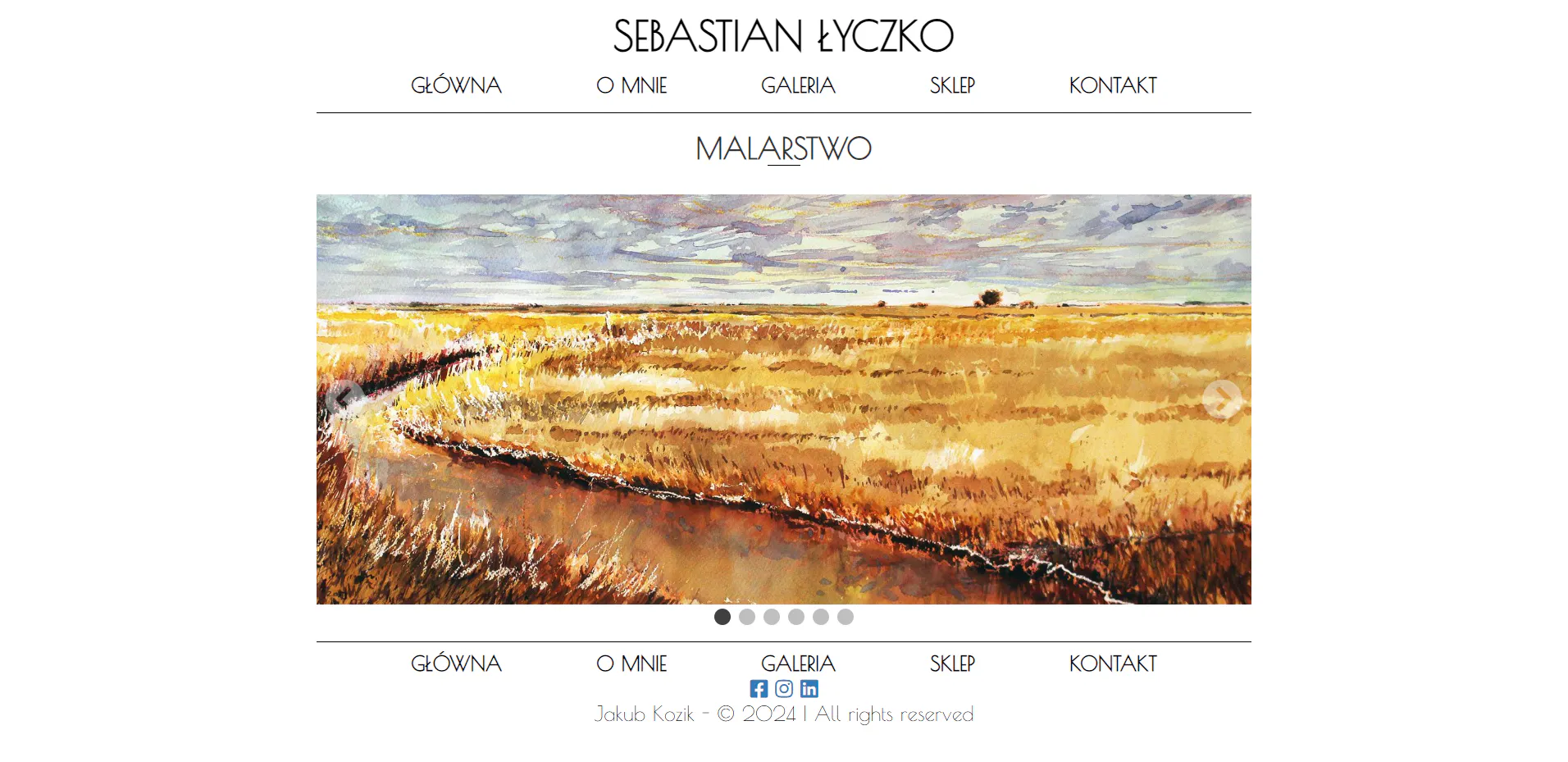 sebastianlyczko.pl Homepage screenshot