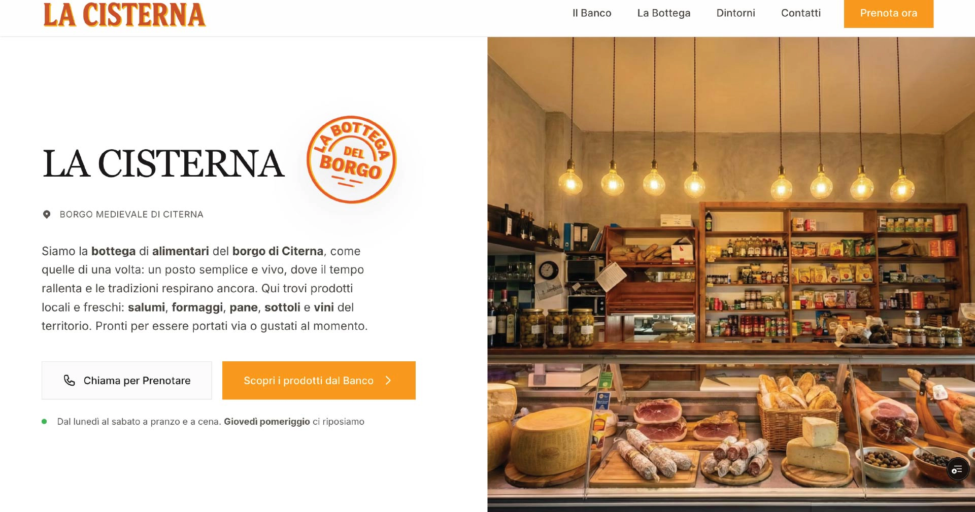 Hero Cisterna | Lorenzo Boschi Portfolio