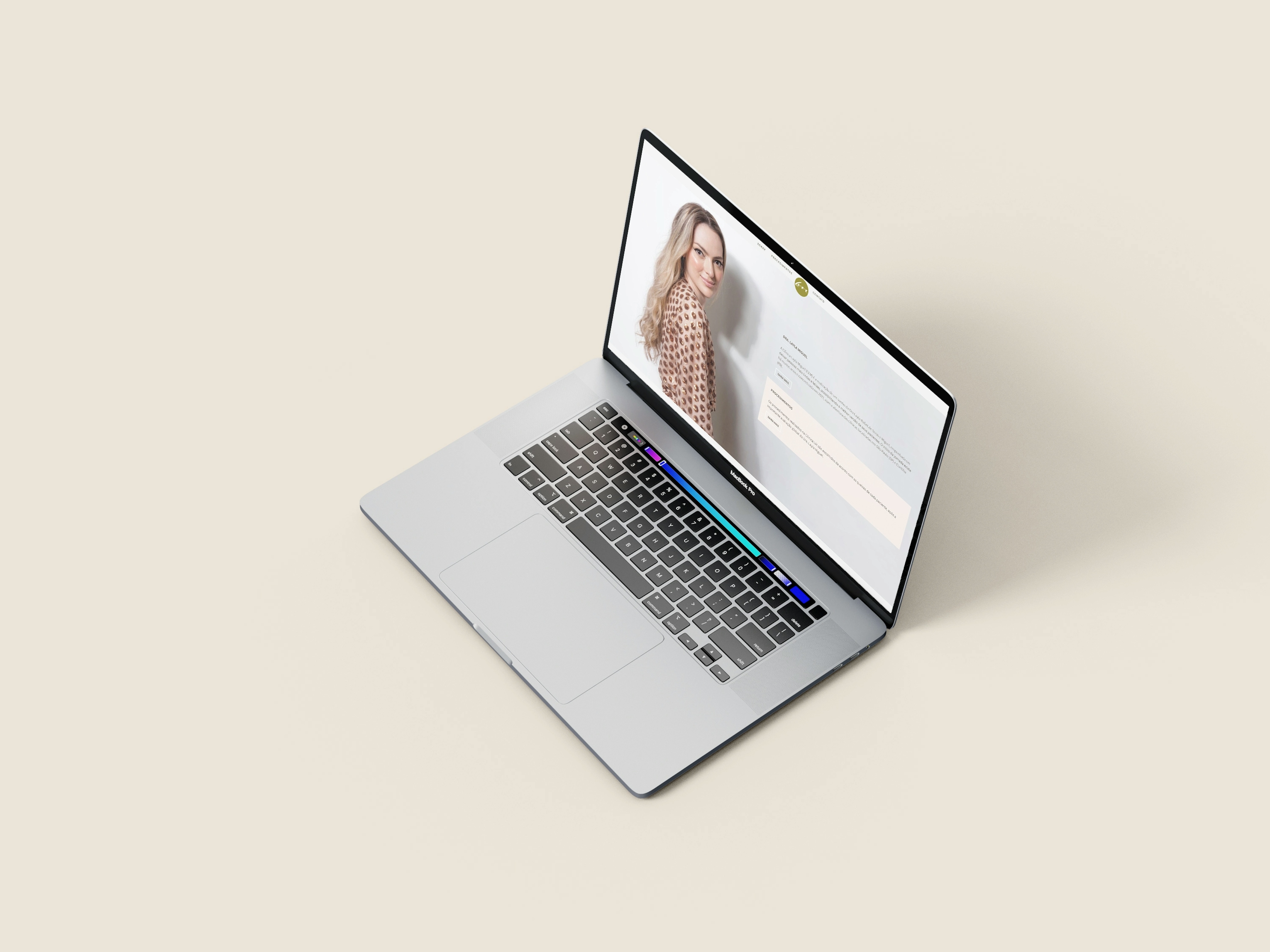 Dra. Layla Miguel Macbook Mockup