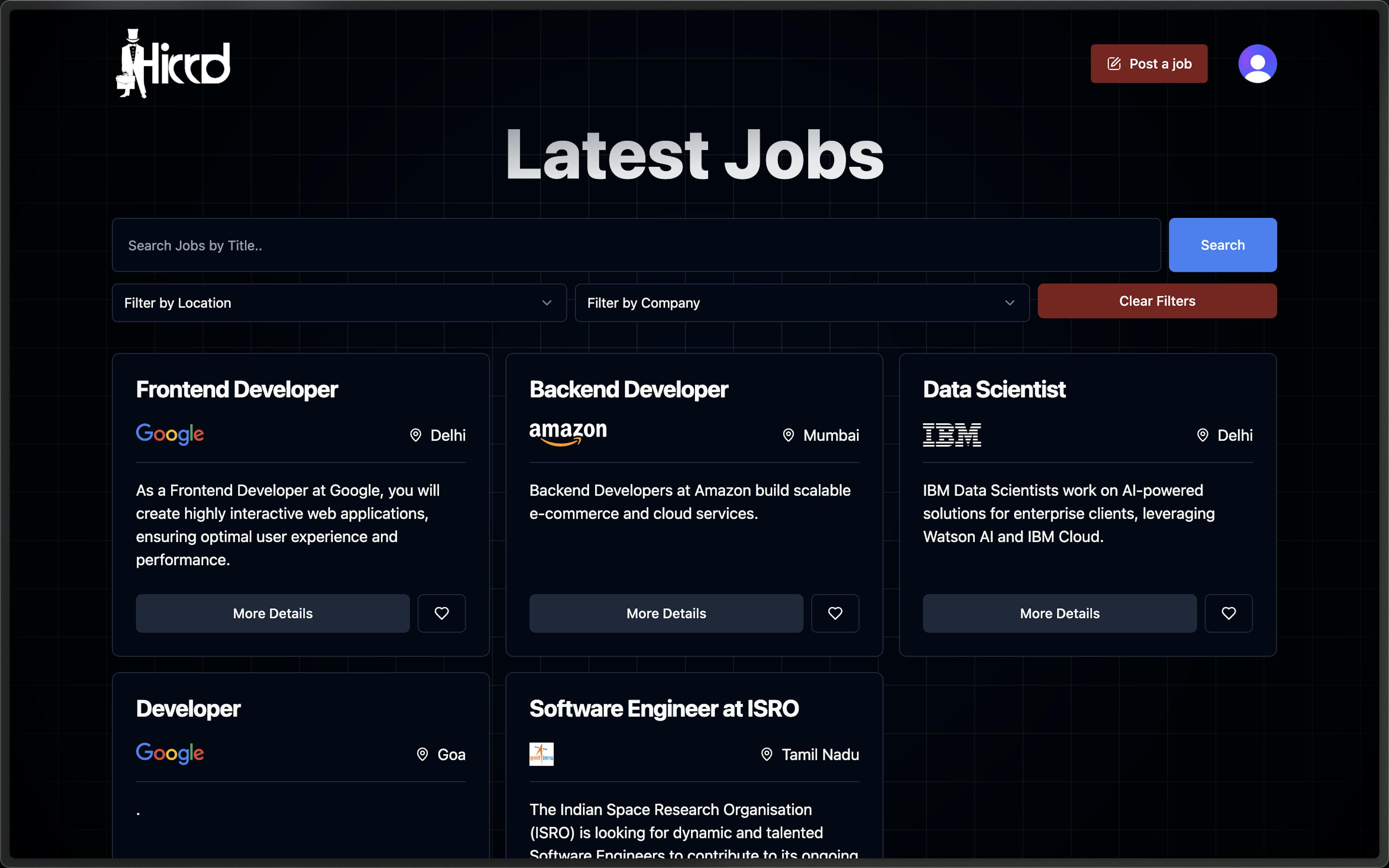 Hirrd Find Jobs