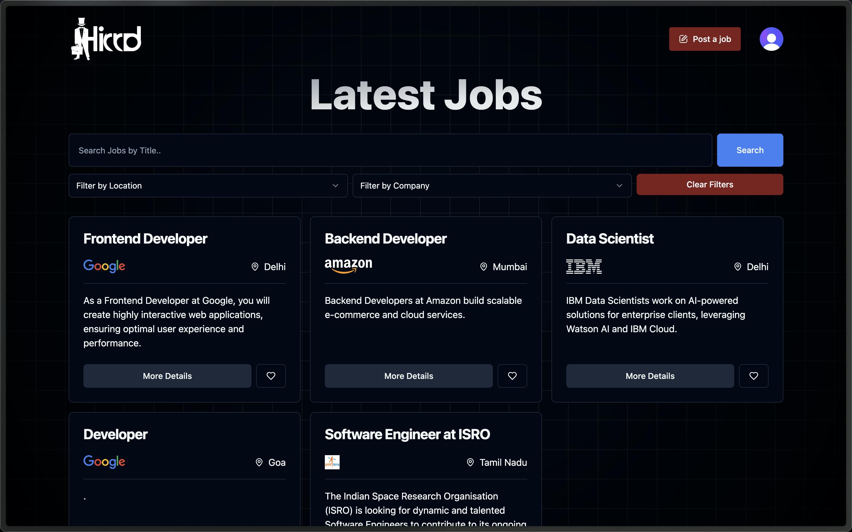 Hirrd Find Jobs