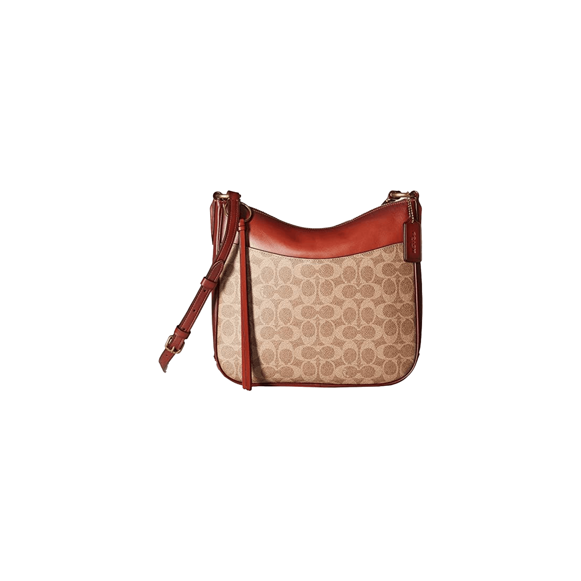 <h6>COACH COATED CANVAS SIGNATURE CHAISE CROSSBODY</h6>