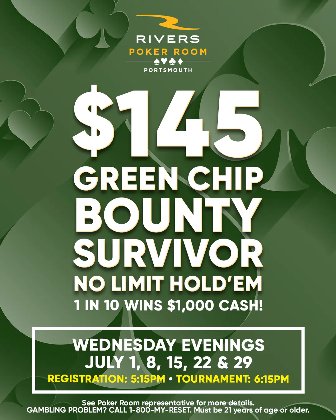 $145 Green Chip Bounty/Survivor