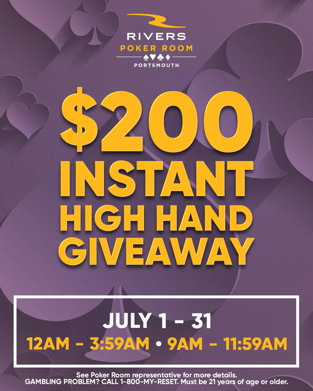 $200 Instant High Hand