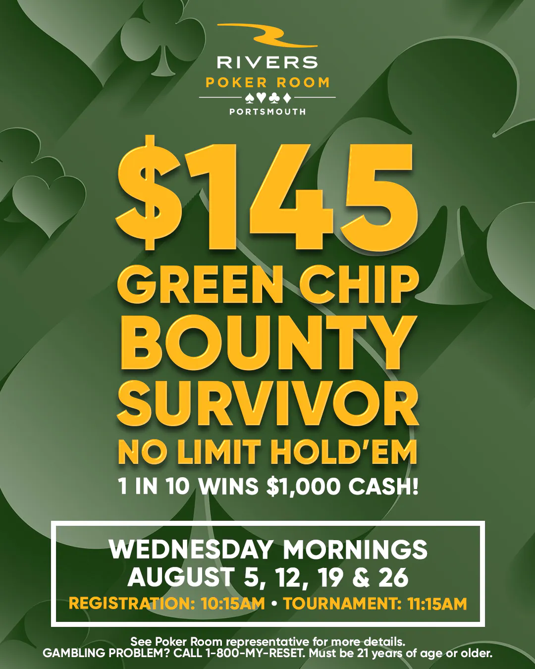 $145 Green Chip Bounty/Survivor