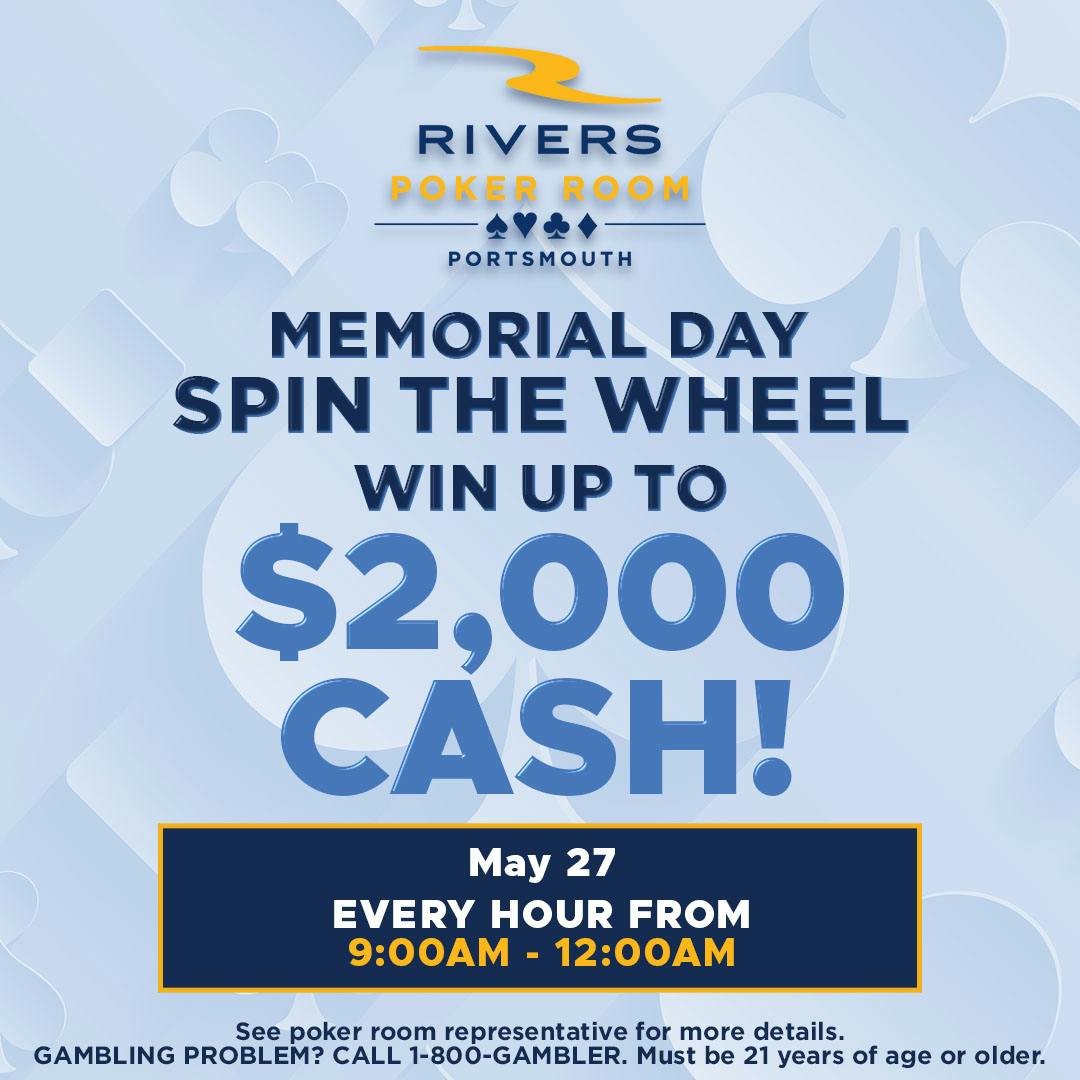 Spin the Wheel Rivers Casino Portsmouth