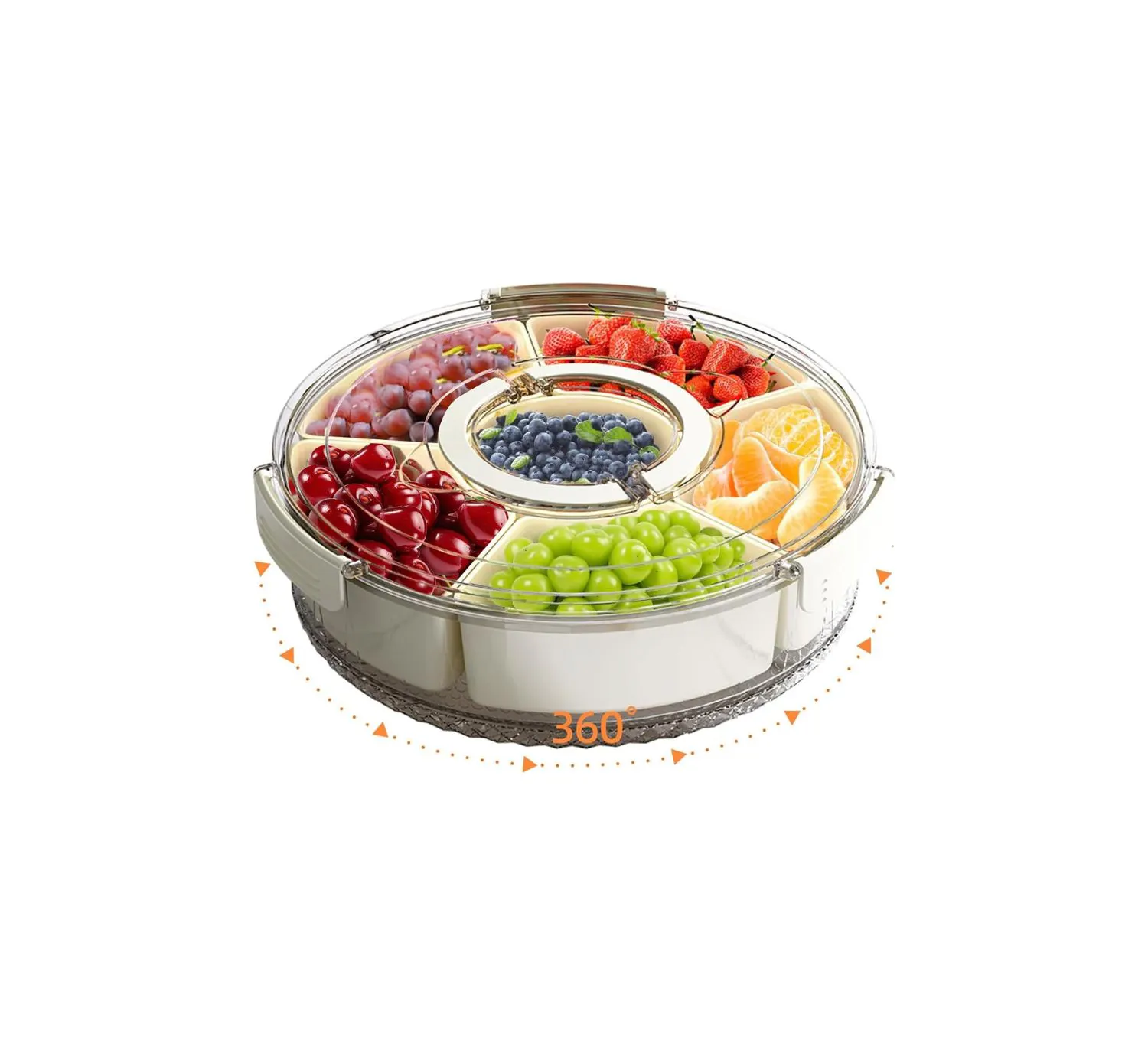 <h4>Divided Snack Tray w/ Lid</h4>