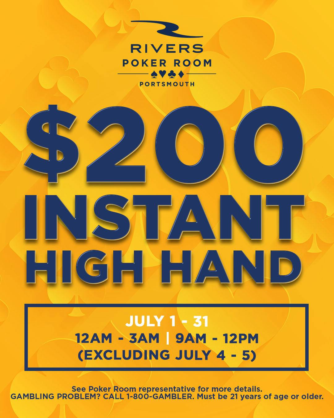 $200 Instant High Hand