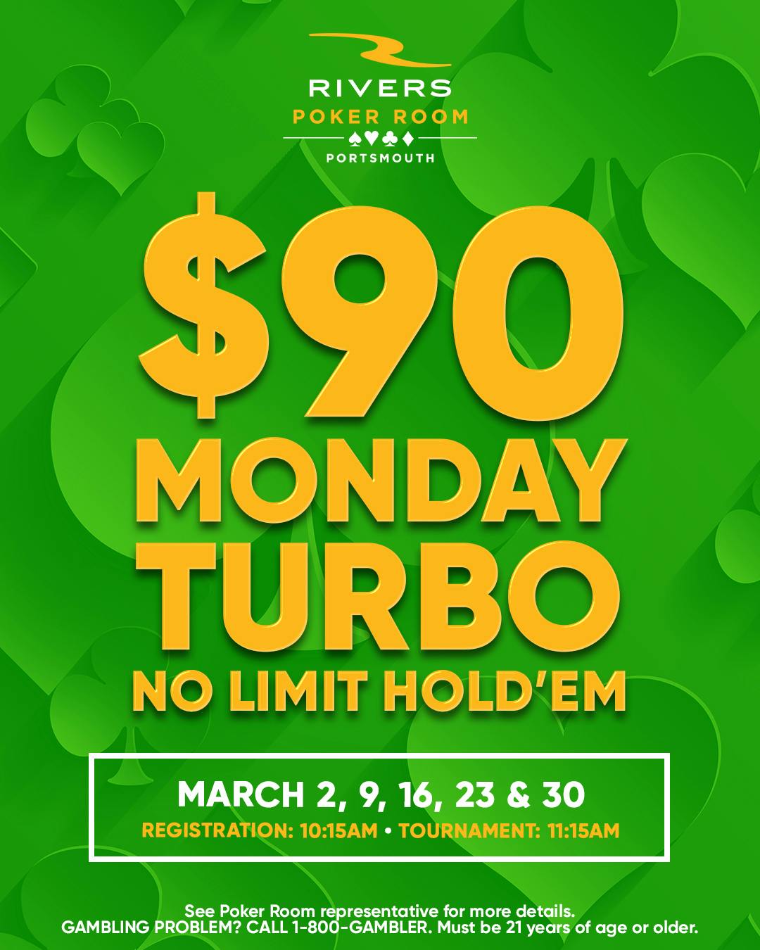 $90 Monday Turbo