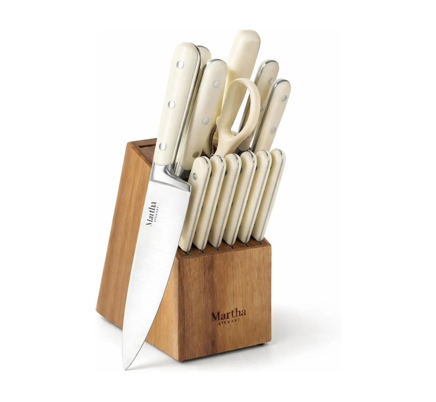 <h4>Martha Stewart Knife Set w/ Block</h4>