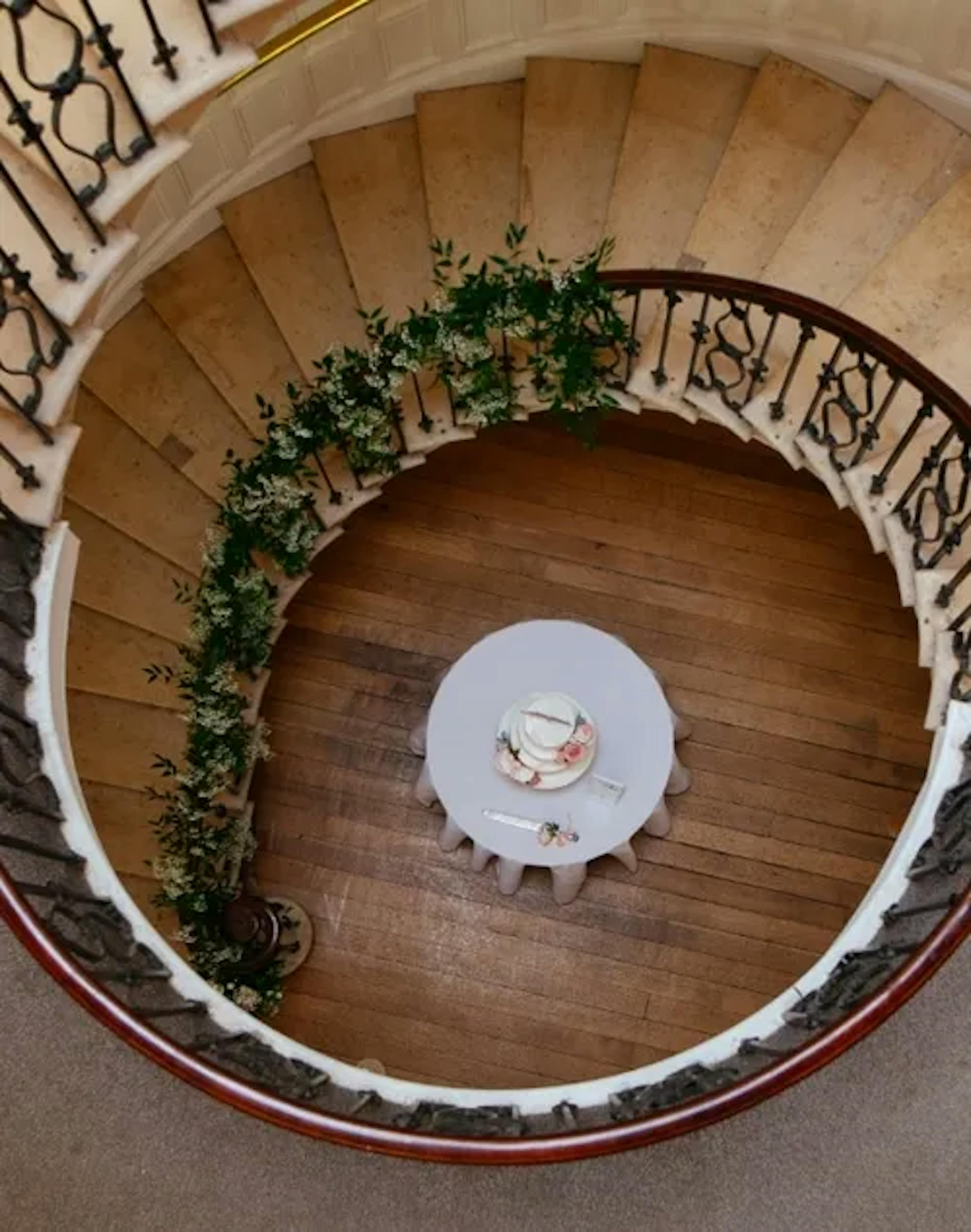 Posh & Cake seen from the staircase