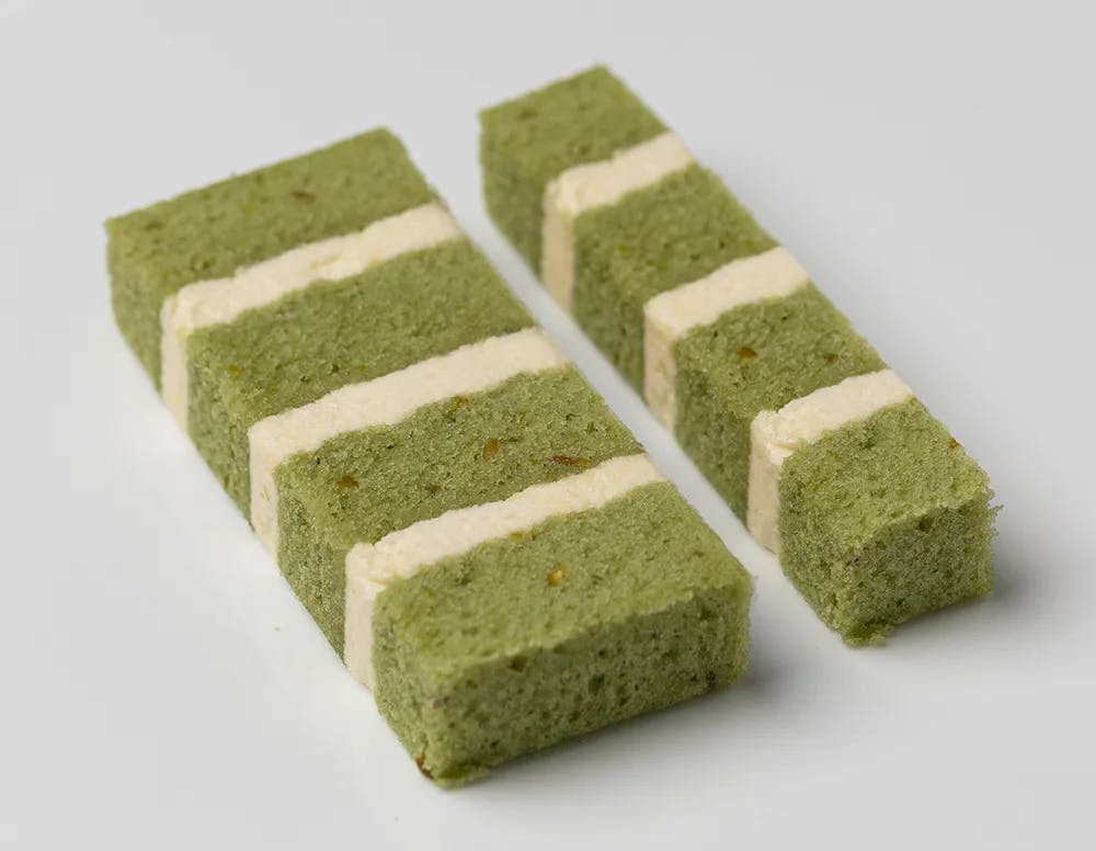 Exquisite Pistachio & Honey Cake Slice