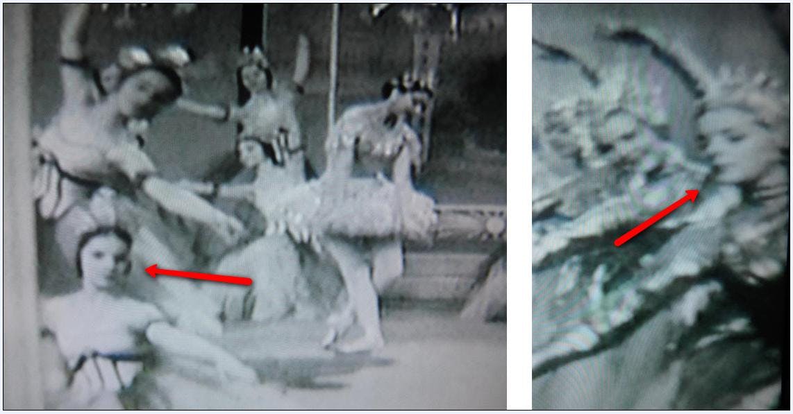 Visual of Victoria's Mother Dancing 'The Nutcracker' on the BBC in 1957