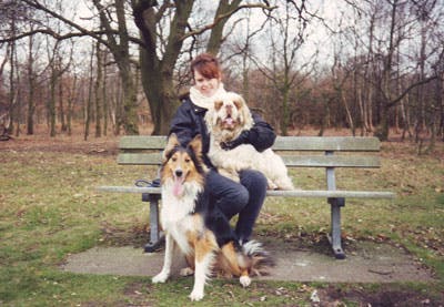 Victoria Stillwell with Dogs at Wimbledon Common - a great combination.