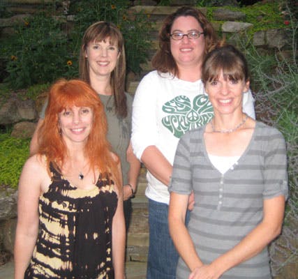 Clockwise from bottom left: Nicole Wilde, Cathy Bruce, Amber Burkhalter, Victoria Stilwell