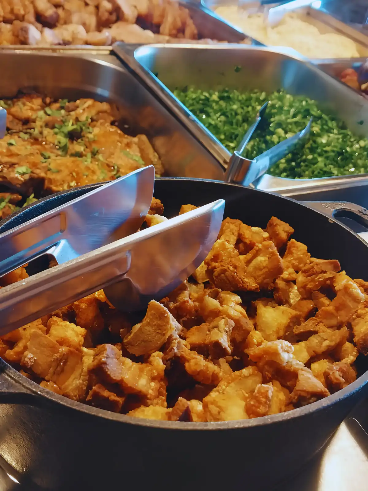 buffet com almoço em pousada