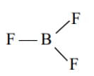 Molecular structure of Boron trifluoride (BF₃)