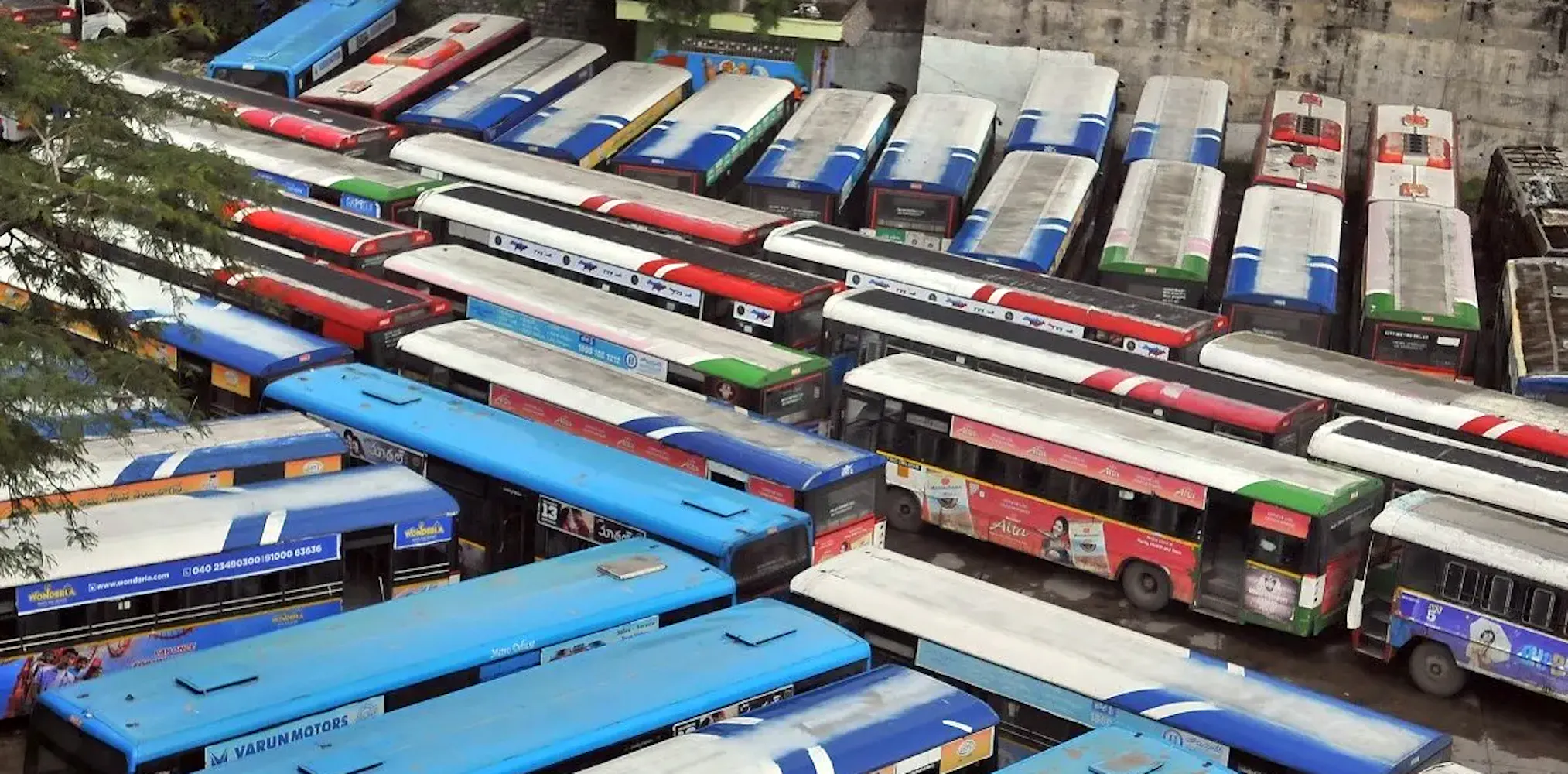 RTC buses go off the roads in Telangana