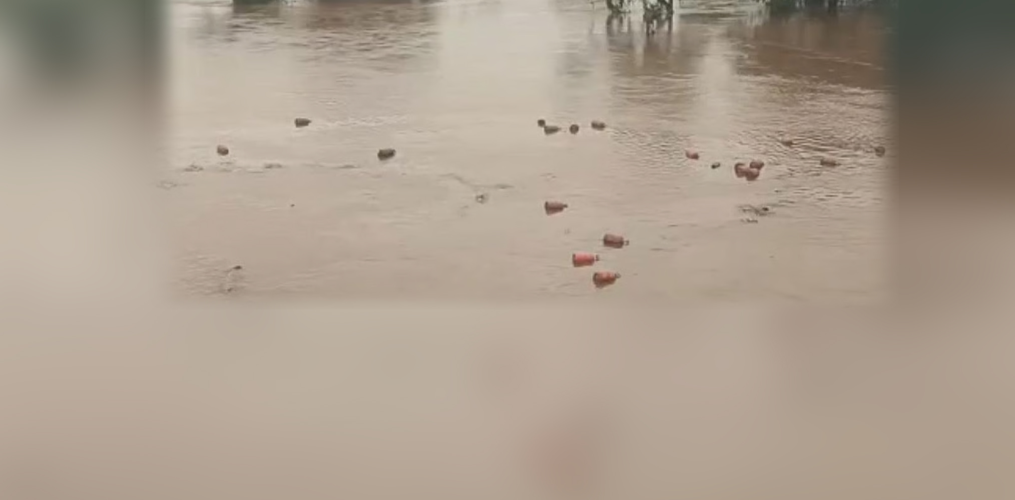 River swallows 3,000 LPG cylinders
