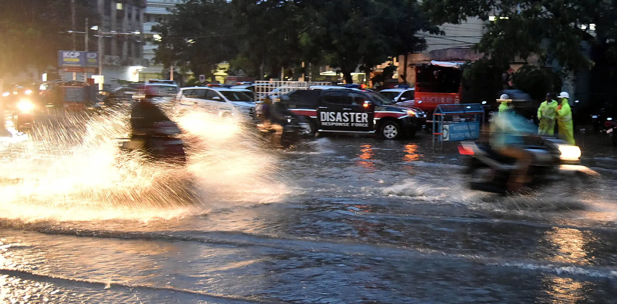 Hyd's Streets Transformed into Rivers