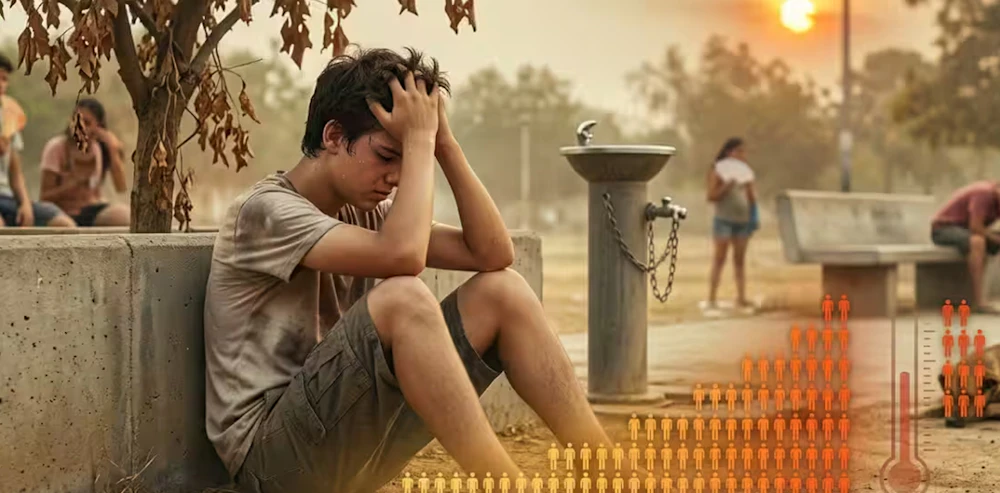 Scorching Heat: The Unseen Toll on Teen Mental Health