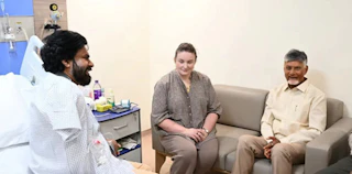 CBN Visits Pawan at Hospital After Surgery