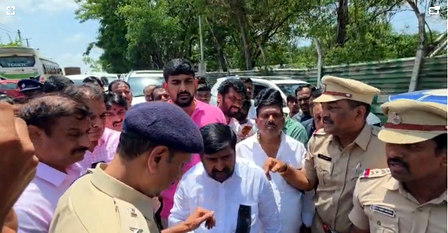 BRS MLAs booked for assaulting police