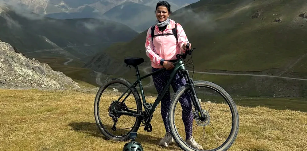 Shraddha Srinath cycles across Kyrgyzstan!