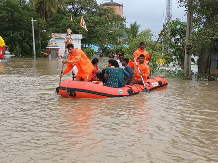 Heavy rain triggers floods in Srikakulam district