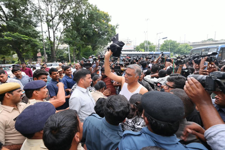 Telangana Assembly Gate Turns Chaotic