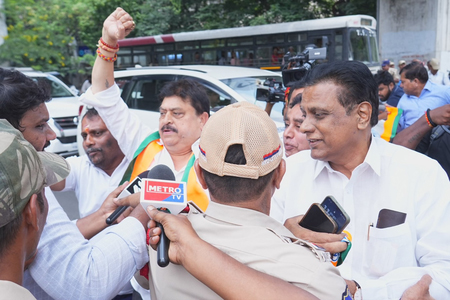 Telangana BJP chief clash with police