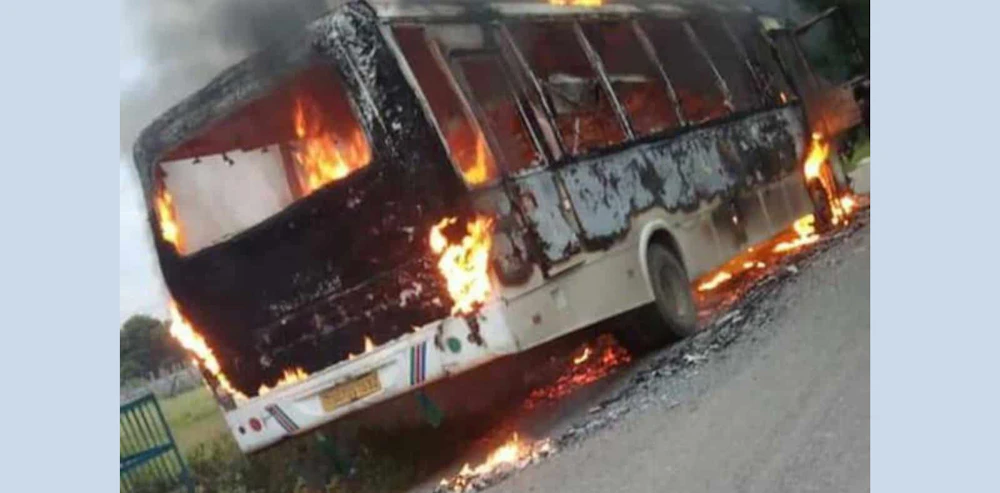36 passengers escape as bus catches fire in AP