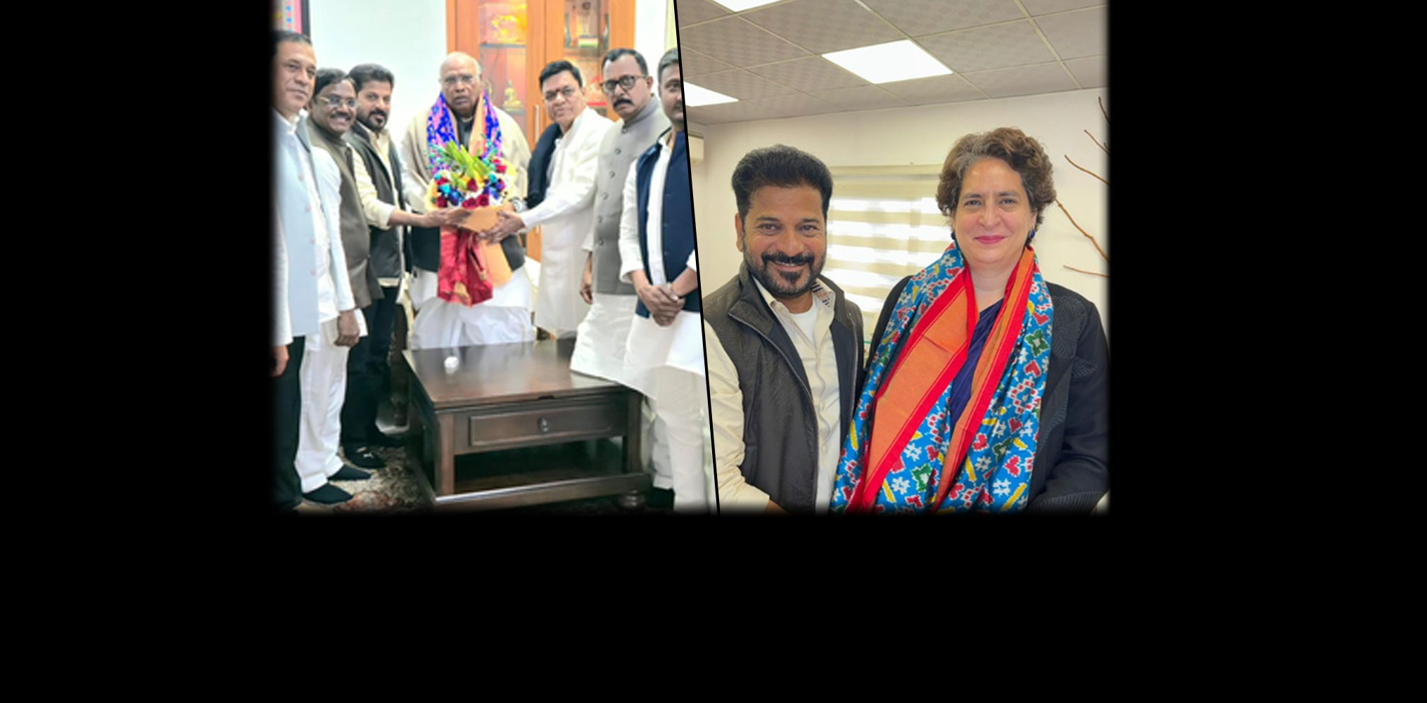 RR meets Kharge, Priyanka Gandhi