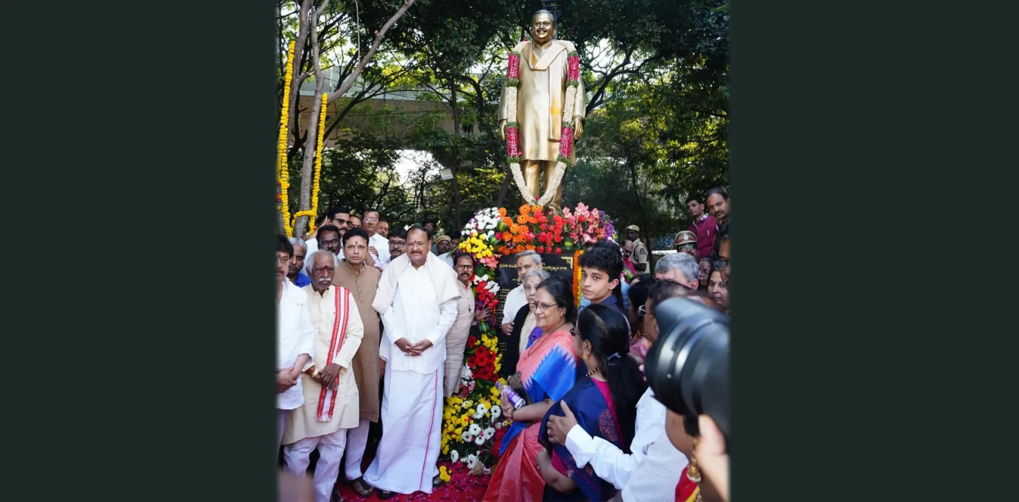 SPB's statue unveiled in Hyderabad