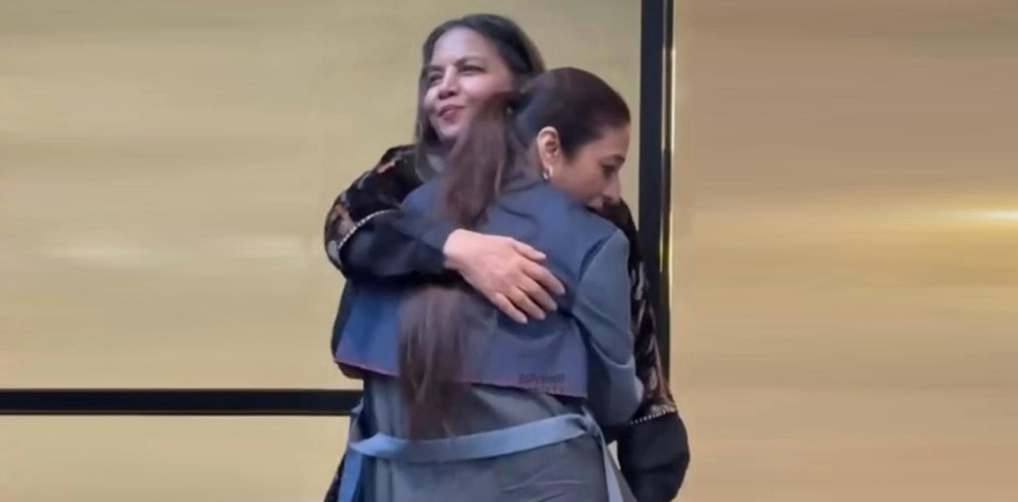 Auntie love: Shabana hugs Tabu