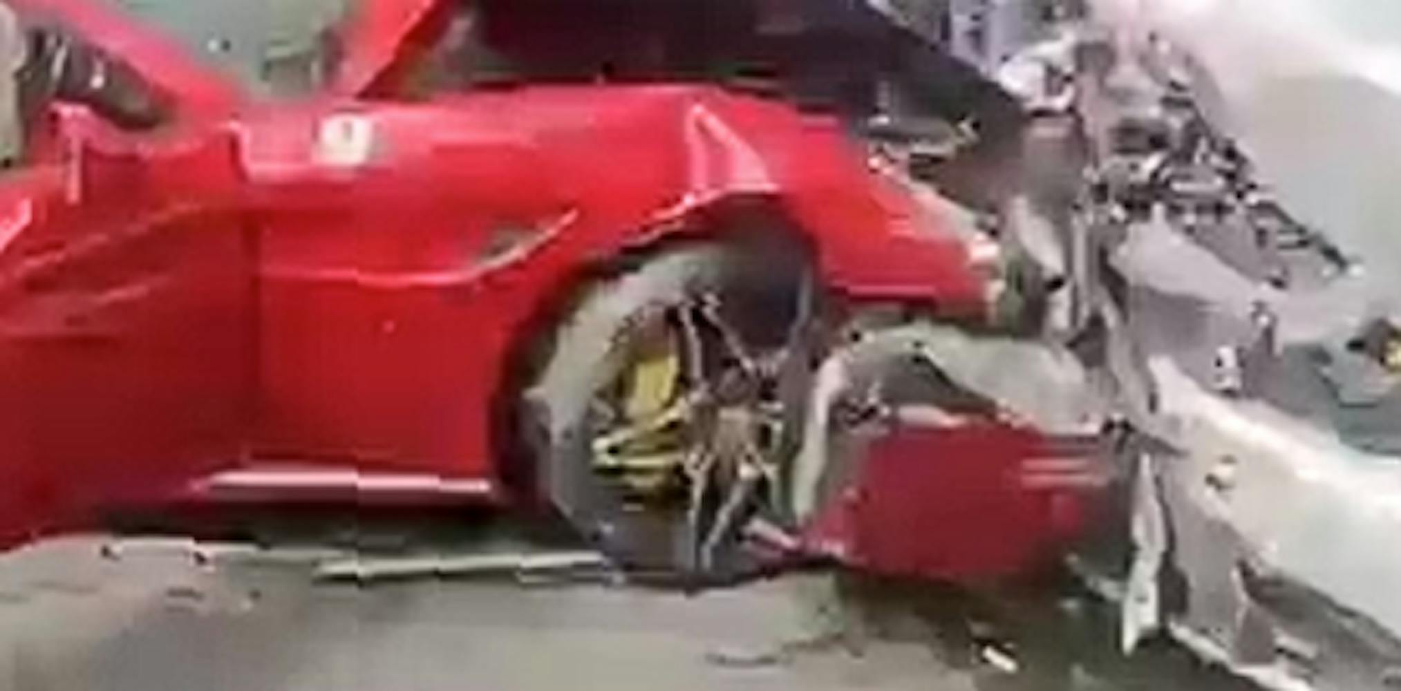 Three injured as speeding Ferrari runs amok in Hyderabad