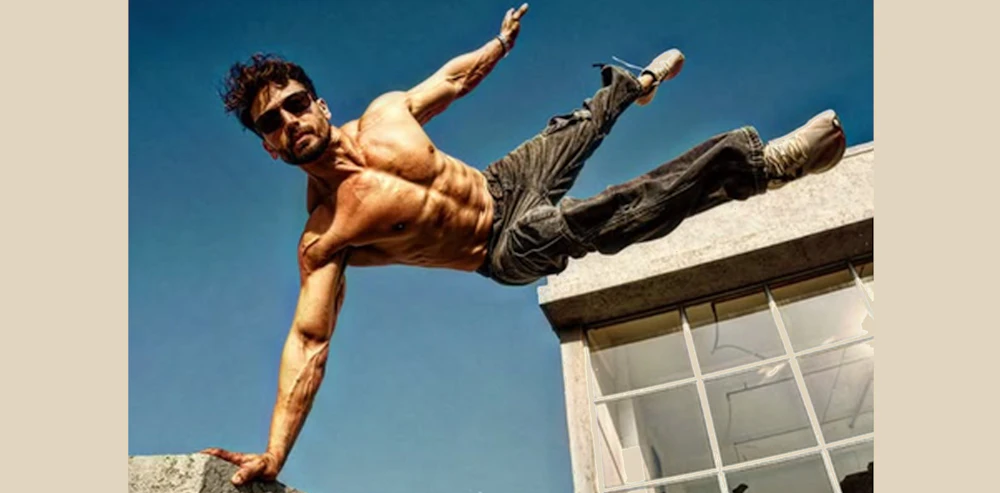 Tiger Shroff shares shirtless pic flaunting six-pack abs